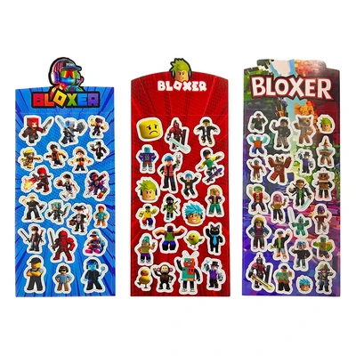 78610 Наклейки лазерные Bloxer 10*22 см, 3 дизайна в ассортименте 758569210