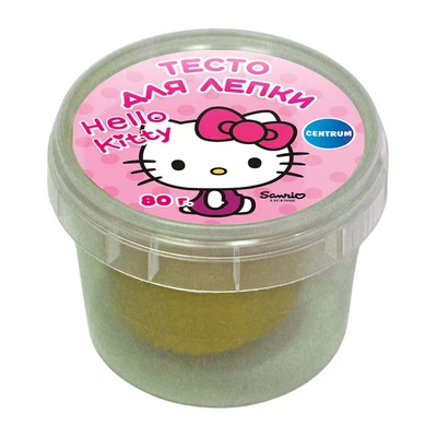 77945 Тесто для лепки Hello Kitty, цвет жёлтый, 80 грамм 1986495694