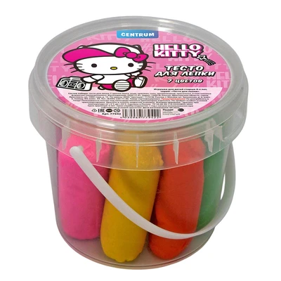 77942 Набор теста для лепки Hello Kitty, 7 цветов*30 грамм 572350556