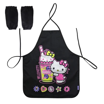 78076 Фартук для труда Hello Kitty, без карманов, размер 535*445, с нарукавниками 441673880