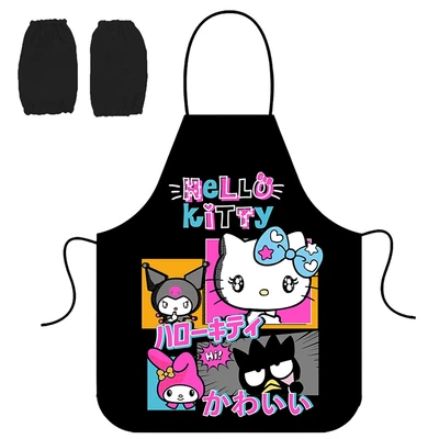 77885 Фартук для труда Hello Kitty, без карманов, размер 535*445, с нарукавниками 1079923678