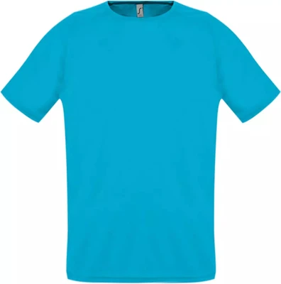 Футболка унисекс Sporty 140, бирюзовая 61468791