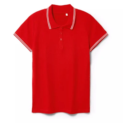 Рубашка поло женская Virma Stripes Lady, красная 428052419