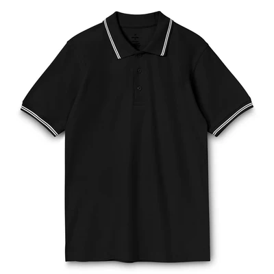Рубашка поло Virma Stripes, черная 1011266377