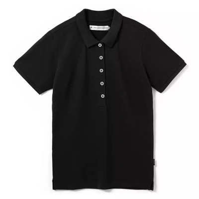 Рубашка поло женская Sunset, черная 1408172011