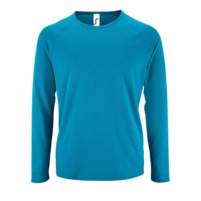 Футболка с длинным рукавом Sporty LSL Men, ярко-бирюзовая 1388598608