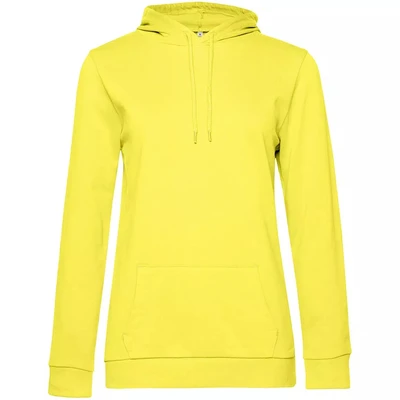 Толстовка с капюшоном женская Hoodie, желтая 1363193425