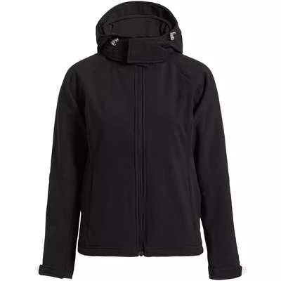 Куртка женская Hooded Softshell черная 674832701