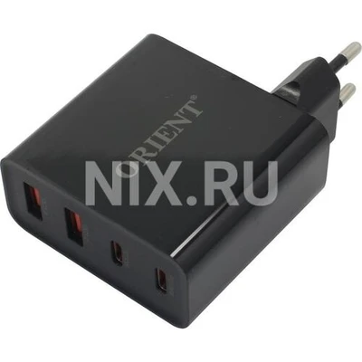 Зарядка USB-устройств от 220В Orient PU-A100WL 2 x USB Type A "мама", 2 x USB Type C "мама" (100 Вт) 1580327342