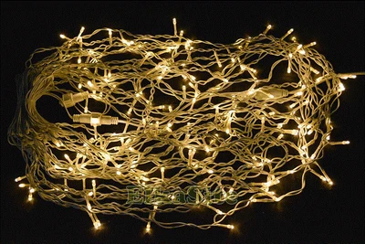 Светодиодная бахрома 5x0.7м. 200 теплых диодов статика, белый пвх - 4203WW IP44 LEON LED (LIGHT) 1956599039