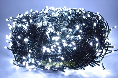 Гирлянда Нить Клип Лайт 30м. 300 белых диодов, с мерцанием, черный каучук - 5322-W IP45 LEON LED (LIGHT) 411301558