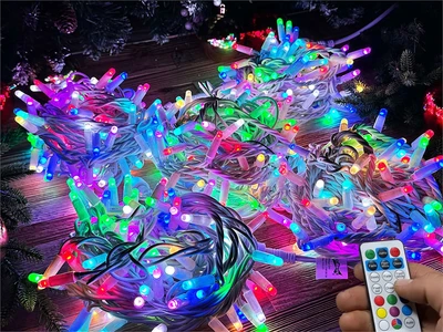 Гирлянда нить уличная 50м. 500 диодов SMART RGB, пульт, белый каучук, 24V - N50-205-720 SM IP65 CEIMAR 1109215640