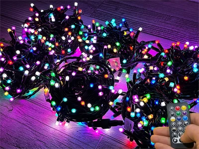 Гирлянда нить уличная 60м. 600 диодов SMART RGB, пульт, черный каучук - N60-100522H IP65 CEIMAR 1112257953