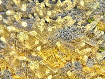Гирлянда нить уличная 40м. 400 теплых диодов статика, прозрачный силикон, 24V, IP65 - 40-205-519Tww CEIMAR 750361131