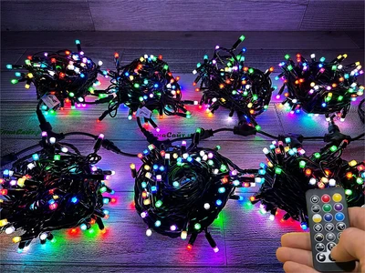 Гирлянда нить уличная 70м. 700 диодов SMART RGB, пульт, черный каучук - N70-100522H IP65 CEIMAR 321721546