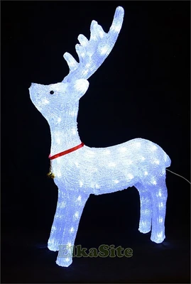Светящийся Олень 80см., акриловый, холодные белые LED огни - 80-96-4W CEIMAR 1038639398