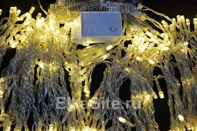 Светодиодный занавес 2x2м. 240 теплых диодов, прозрачный пвх - 2243 WW LEON LED (LIGHT) 1928426970