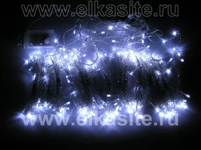Светодиодный занавес 2x2м. 240 белых диодов, прозрачный пвх - 2242 W LEON LED (LIGHT) 1104167334