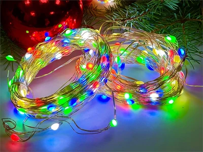 Гирлянда нить Роса 20м. 200 Led SMART RGB, с пультом, USB, прозрачный провод - А5-0214 LEON LED (LIGHT) 213285672