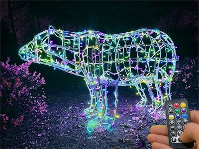 Медведь светодиодный уличный 130x230x75 см. Хамелеон SMART RGB - 18261 ЕлкаСайт 527692541
