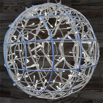 Шар светодиодный 35 см., металлокаркасный, цвет белый, 24V, IP65 - 17403 ЕлкаСайт 1799476657