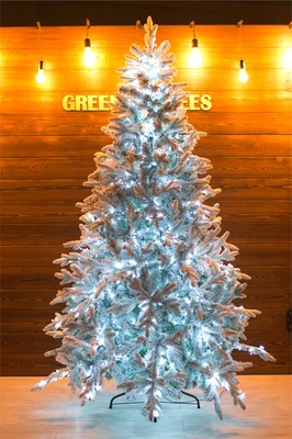 Green Trees Ель заснеженная световая Россо Премиум 2.4 м. 1569286939