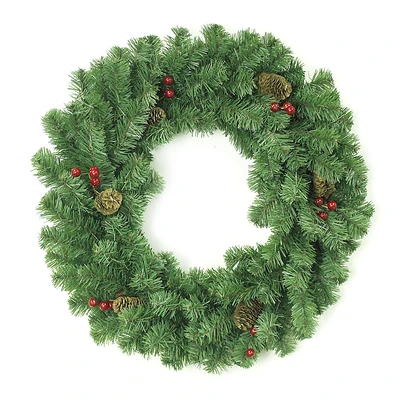 Венок новогодний 16 (d=60см.) с шишками и ягодами - ВН-16 615488001