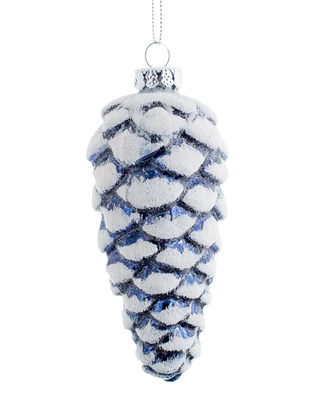 Новогодняя Игрушка "Шишка сосновая". синяя. 10 см. - арт.: 158-093 1083399868