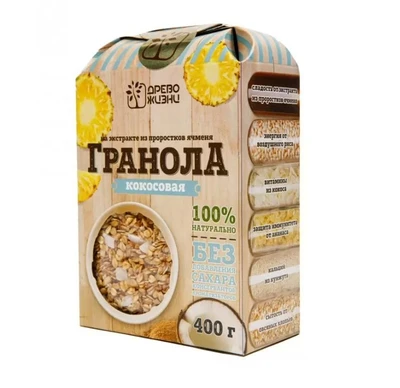 Гранола Кокосовая с ананасом 400г 19502