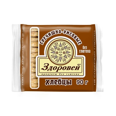 Завтрак сухой “Хлебцы хрустящие гречишно-рисовые” 90г 17457