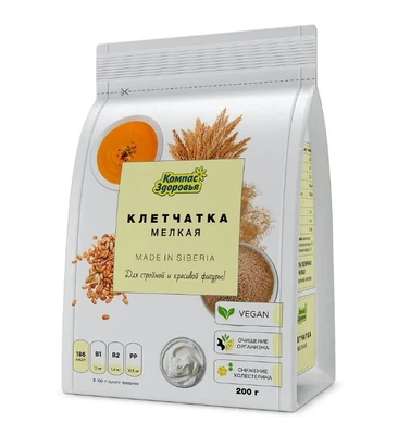 Клетчатка пшеничная мелкая 200г 11826
