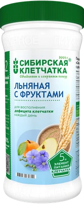Клетчатка льняная с Фруктами 280г 11751
