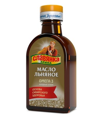 Масло льняное “Славянка Арина” 200мл 9433