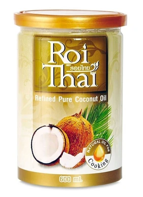 Масло кокосовое раф. 100% roi thai 600мл 18905