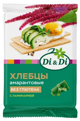 Хлебцы амарантовые c ламинарией 100г 14316