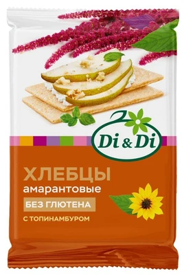 Хлебцы амарантовые с топинамбуром 100г 14312