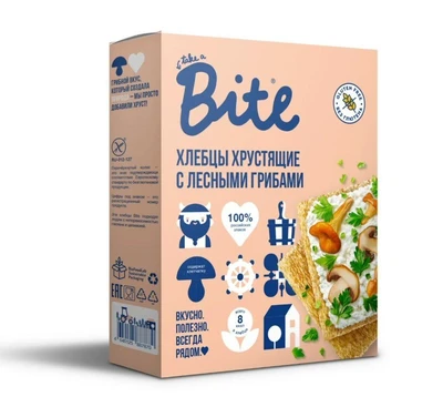 Хлебцы кукурузно-рисовые хрустящие, лесные грибы 100г 21428