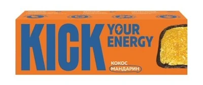 Батончик “KICK energy” кокос с мандарином 45 20854