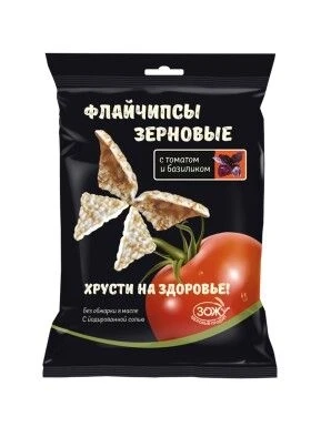 Флайчипсы зерновые с томатом и базиликом 40г 19550