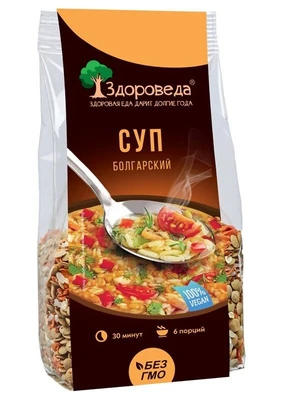 Суп Болгарский с зеленой чечевицей 250г 16480