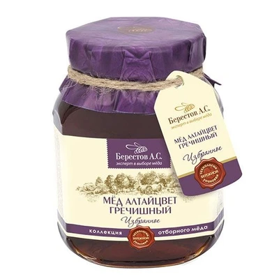 Мёд “Берестов А.С.” Гречишный ст.банка 500г 15493