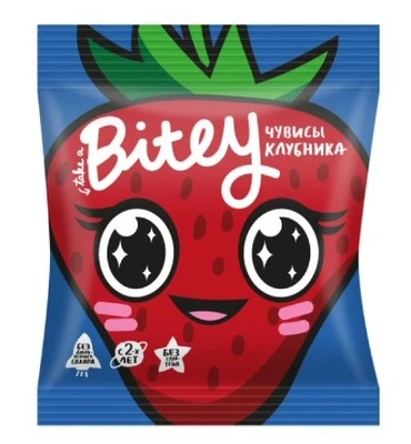 Мармелад Bitey “Чувисы” Клубника 20г 19528