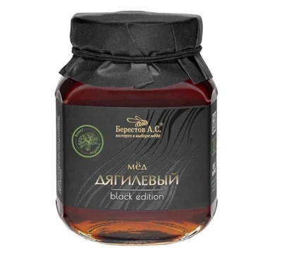 Мёд “Берестов А.С.” Дягилевый black edition ст.банка 500г 16082