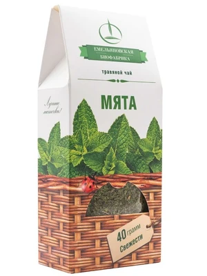 Чайный напиток травяной мята 40г 19606
