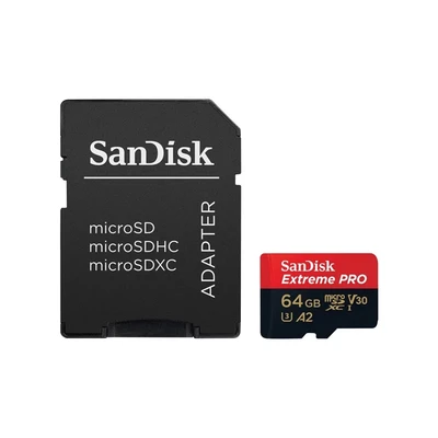 Карта памяти 64Gb SanDisk Extreme Pro microSDXC Class 10 UHS-I U3 V30 A2 497871185