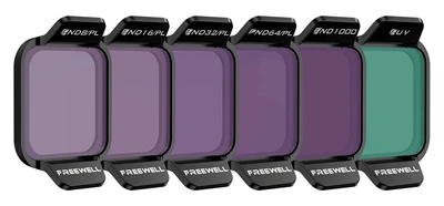 Набор из 6 фильтров (ND8-PL/16/32/64/ND1000/UV) DJI Flip (Bright Day) (Freewell) 518609307