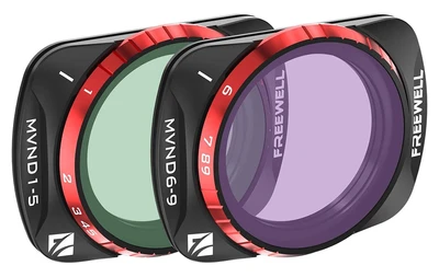Набор из 2 диффузионных нейтральных VND + Mist фильтров (ND4-32 + ND64-512) DJI Osmo Pocket 3 (Freewell) 1506369855