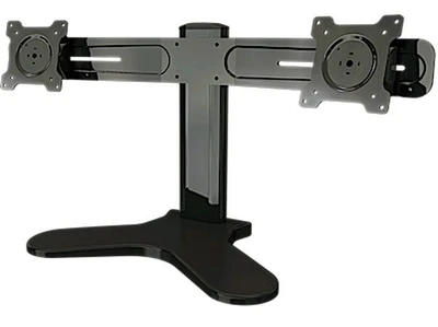 Двойная настольная подставка Wize DSH2 для 2-х дисплеев размером 10"-24" 1628208136