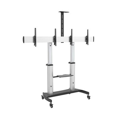 Мобильная напольная стойка для 2-х дисплеев Wize Pro MH255 для размера 37"-60" 2007441650