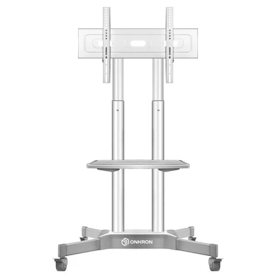Мобильная напольная стойка ONKRON TS1351 White для размера 32"-65" 1489894998